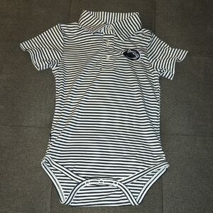 Striped Black and White Kids Bodysuit